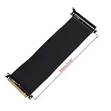 yasu7 High Speed PC Grafikkarten PCI Express 3.0 16x Flexibles Verbindungskabel Riser Karte Verlängerung Port Adapter für GPU mit Anti-J