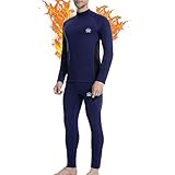MEETWEE Thermounterwäsche Herren Funktionsunterwäsche Set,Skiunterwäsche Winter Suit Atmungsaktiv Lange Thermo Unterwäsche für Outdoor Jagd Running