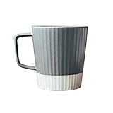 dxzsf Tassen Kaffeebecher Vintage Keramik Coarse Keramik-Becher, Tee Milch Kaffee-Wasser-Schal, Geschenk, Dekoration, Frühstück Cup, Groß, Office Home Trinkgefäße Tasse Kaffeetasse (Color : A)