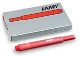 Lamy Tintenpatronen 2er Pack | 2 Päckchen mit je 5 Patronen | 10 Patronen Lamy T10 (rot)