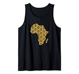 African Pride Schwarz Ethnische Kente Muster Karte Afrika Frauen Tank Top