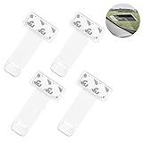 Mmgoqqt Parkscheinhalter, Selbstklebend Tickets Clips, Windschutzscheibe 4 Stück Transparent Parkschein Halter, Für Pkw Und Caravan Wohnmobile Lieferwag