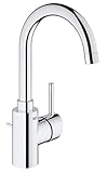 GROHE Concetto | Einhand-Waschtischbatterie mit Zugstange, GROHE Zero, DN 15 L-Size | 32629002,C