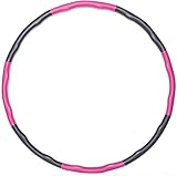 KOVEBBLE Hula Hoop Reifen für Erwachsene und Kinder, Hoola Hoop Reifen zur Fitnessübungen, Gewichtsabnahme, Bauchformung und Massage… (Rose)