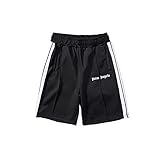 FADANCE Cool Shorts Casual Beach Pants Angels Shorts Training Pants Rainbow Ribbon Sports Shorts Black