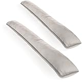 COM-FOUR® 2X Zugluftstopper für Tür und Fenster - Microfaser Windstopper- Energie sparen mit Luftzugstopper (02 Stück - Taupe)