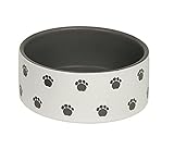 Nobby Hunde Keramiknapf 'HUNGRY' creme / grau Ø15,0 X 6,0