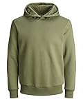 JACK & JONES Herren JCONITCH Sweat Hood Kapuzenpullover, Deep Lichen Green, L