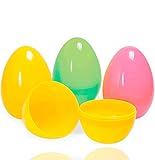 TK Gruppe Timo Klingler 12x Ostereier Plastikeier Kunststoffeier Überraschungseier zum Öffnen & Befüllen an O