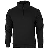 Mil-Tec Tactical Sweat-Shirt m.Zipper schwarz Gr.L