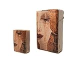 Nuf-Nuf Holzetui für Standard 20er Packungen Plus Streichhölzer, Holz Schachtel mit Mag
