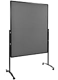 Legamaster 7-205510 Moderationswand Premium Plus, klappbar, höhenverstellbar im Hoch- oder Querformat, filzbespannt, g