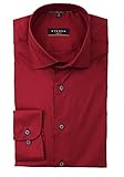 eterna Slim Fit Hemd Langarm New Kent Stretch Ziegelrot Größe 44