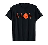 Basketball Herzschlag BBall Geschenk T-S