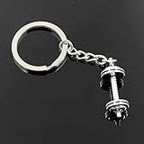 XHYKL Männer 30mm Keychain DIY Metall Halter Kette 34x12x12mm Silber Farbe Anhänger Geschenk