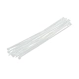 Sourcingmap 20 4 x 200 mm weiß Kunststoff Nylon Verschluss Kabel Tie Strap Band fü