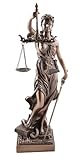 Justitia Bronzefigur Museum Kollektion 30 cm Poly Figur Anwalt Law