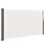 ArtLife Seitenmarkise Dubai 180 x 300 cm ausziehbar Blickdicht, Sichtschutz & Windschutz für Balkon & Terrasse, Seitenrollo mit Wandhalterung - beig