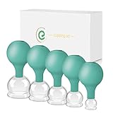 5 Stück verschiedene Größen Schröpfglas set,Schröpfglas für Massag