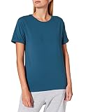 Skiny Damen Shirt Kurzarm Pyjamaoberteil, deep Petrol, 40