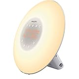 Philips Wake-up Light LED, Sonnenaufgangsfunktion, 2 natürlichen Wecktöne, silber HF3506/05