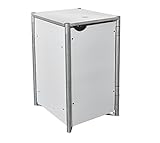 Hide Mülltonnenbox, Mülltonnenverkleidung, Gerätebox weiß // 70x81,7x115 cm (BxTxH) // Aufbewahrungsbox für 1 Mülltonne 240l V