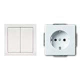 Busch und Jäger 6716 UJ-84 Friends of Hue smart switch Lichtschalter & Busch-Jaeger 20EUC-84 Schuko Steckdosen-E