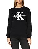 Calvin Klein Jeans Damen CORE Monogram Logo Sweatshirt, Schwarz (Ck Black 099), Small (Herstellergröße: S)