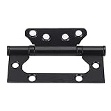 Topfscharnier 6Pcs Schwarz 360 Grad-Drehtürscharnier Zink-Legierung Flach Öffnen Mute Bearing Hinge Türbeschläge Türeinbau Steck