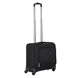 RIVACASE Laptop-Trolley mit Rollen - Rollenkoffer, Laptoptasche für Notebooks, elegante Pilotentasche, Pilotenkoffer mit Rollen, Business Case bis zu 15,6 Zoll / 8481 schw