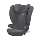 CYBEX Silver Kinder-Autositz Solution B2-Fix, Für Autos mit und ohne ISOFIX, Gruppe 2/3 (15-36 kg), Ab ca. 3 bis 12 Jahre, Steel Grey