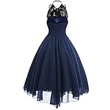 eiuEQIU Damen Gothic-Stil Sexy Kleid Asymmetrischer Spitzennähte Chiffon-Kleid Sexy Mode Abendkleid Party Knielang Kleid Sexy Ärmelloses Kleid Halloween Karneval Kostüme für Cosplay Party Club