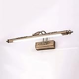 SGSG Nordic Metall verstellbare Wandleuchte Eitelkeit Dekoration LED Wandleuchte Veranda Badezimmer wasserdichte Wandleuchten Hotel über Spiegel Flur Wandleuchten L18.91in (weißes Licht)