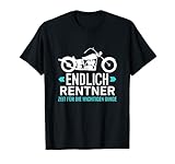 Herren Endlich Rentner Zeit Fürs Motorrad Biker Geschenk T-S