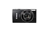 Canon 1076C001 Ixus 285 HS Kamera (20,2 Megapixel CMOS-Sensor 12fach optischer Zoom, Ultra-Weitwinkelobjektiv Full-HD-Movieaufnahmen) schw