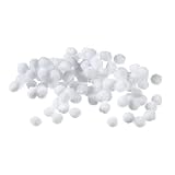 efco – Pompons, Polyamid, weiß, 7 mm, 100 Stück