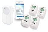 4 Stück Heizkörperthermostat Smart Home System mit Gateway und App Olympia S