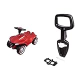 Big-Bobby-Car-Neo Rot - Rutschfahrzeug für drinnen und draußen, Kinderfahrzeug mit Flüsterreifen & Bobby Car Walker - 2-in-1 Lauflernhilfe und Rückenlehne in Einem, Griffhöhe bei 40