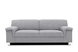 DOMO. collection Jamie Sofa 2er Couch, Garnitur 2 Sitzer, grau, 193 x 80 x 72