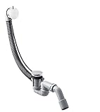 hansgrohe Flexaplus S Komplettset mit Fertigset und Ab- und Überlaufgarnitur, Normalwannen, C