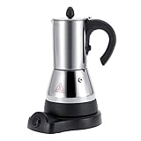 Kaffee Mokkakanne 200/300ml Elektrischer Edelstahl Espresso Kaffee Mokkakanne Elektrische Kaffeemaschine EU Stecker 220V(300ml)