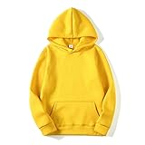 DaDuo Hoodie Herren Oversize Einfarbig Plus Samt Pullover Herren Einfachheit Popularität Lassig Paar-Outfit Komfortabel Neutraler Stil Sweatshirt Herren Mit T