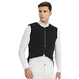 HUOFEIKE Reiten Weste, Verdicken Equestrian Weste Reiten Sicherheitsweste Reiterkörper-Schutz-Dämpfung Eva Gepolsterte Schutzausrüstung Für Jungen Mädchen Kinder,XXL