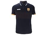 Futbol Club Barcelona Offizielles Poloshirt, Modell 5001PCD, Trainings-Poloshirt, Farbe: Marineblau, mit blauen Details, Lizenzprodukt, Unisex, Erwachsenengröß