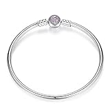 Annmors Moments Bracelet Women Charm Link Bracelet 21cm,925 Sterling Silver Bracelet with Cubic Zirconioa for Women Girls Armbänder ,Schmuck Geschenk für Damen H