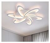 Deckenleuchten Moderne Acryl-LED-Kronleuchter-Decke-Glanz-Lampe weiße Farbe für Wohnzimmer-Schlafzimmer-Kronleuchter-Leuchte Innenbeleuchtung hängelampe (Emitting Color : Cold)