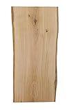 Hilwood - Eichenbrett Eichenbohle Wandboard Brett Regal, 4 cm stark, rustikal, unbesäumt (115 cm)
