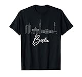 Berlin Skyline Souvenir Hauptstadt Städtetrip Deutschland T-S