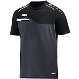 JAKO Herren T-shirt Competition 2.0, anthrazit/schwarz, XL, 6118