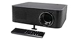 Beamer, Nativer 1080P Full HD Projektor, Unterstützt 4K, 300' Bildschirm für Heimkino, Elektronische Keystone Fernbedienung, 75% Zoom, HDMI/USB/AV Anschlüsse für Smartphone, PC, Xbox, PS4, TV Stick